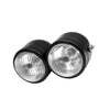 Motorcycle Street Fighter Black Twin Universal Headlight Dual Lamp Suitable