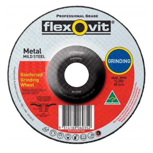 Flexovit Grinding Wheel Metal 100 X 6 X 16mm 66252841705