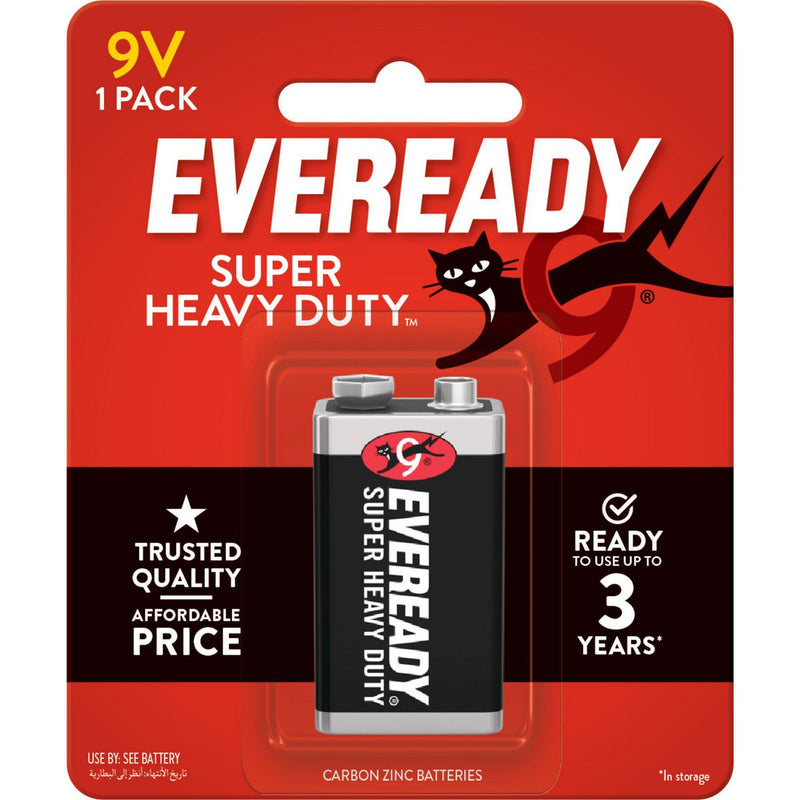 Eveready 9V Battery Super Heavy Duty 1Pk 1222BP1