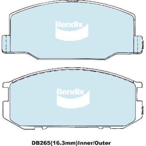 Bendix Pad Set-Disc Brake DB265BM