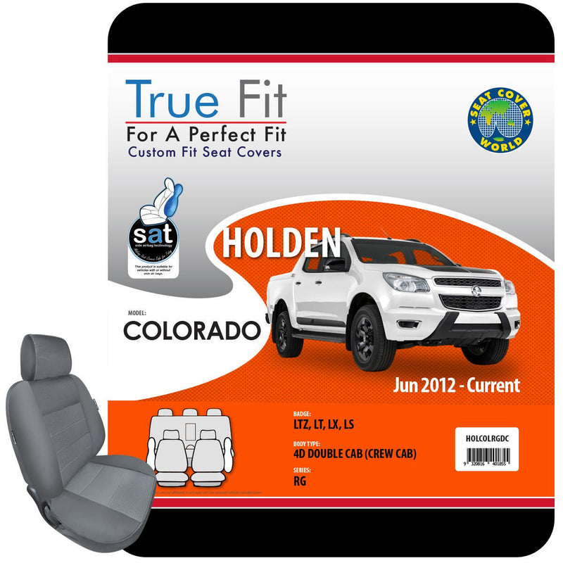 True Fit Tailored Seat Covers Fits Holden Colorado RG