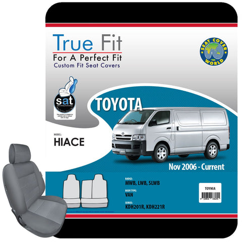 True Fit Tailored Seat Covers Fits Toyota Hiace MWB, LWB