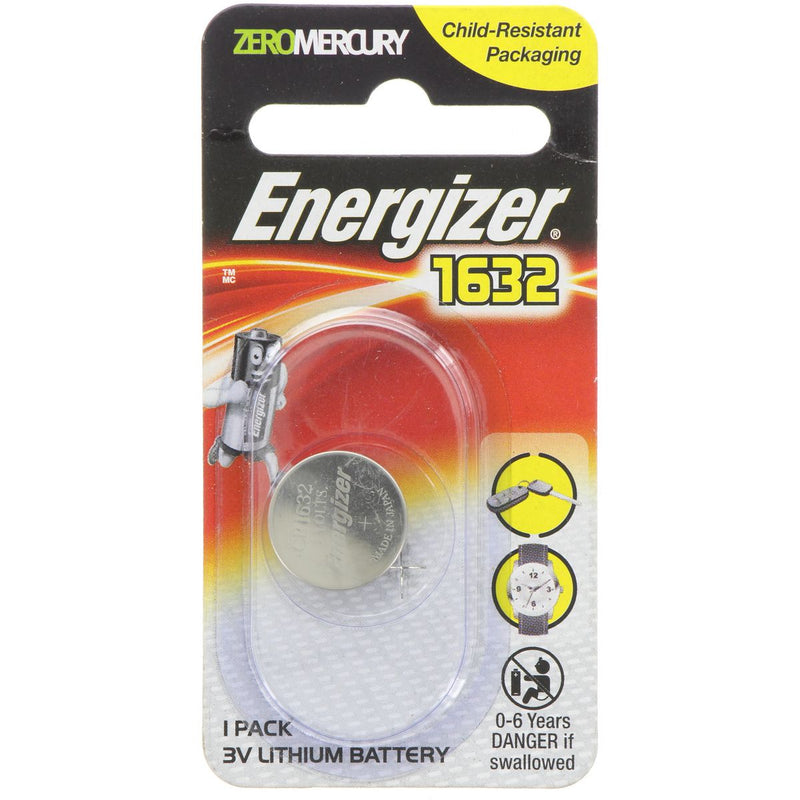 Energizer Coin Battery Lithium 3V CR1632 1 Pack ECR1632BS1