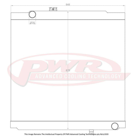 PWR Radiator 42mm fits Toyota Hilux Surf KZN185/Prado