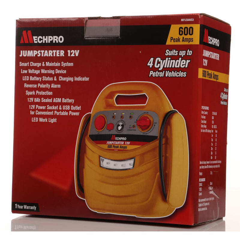 Mechpro Jump Starter 12V 600A MPJS600S3