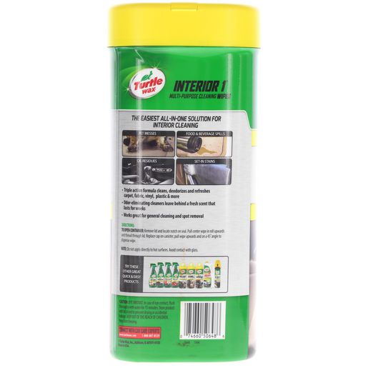 Turtle Wax Quick & Easy Interior Wipes 25pk