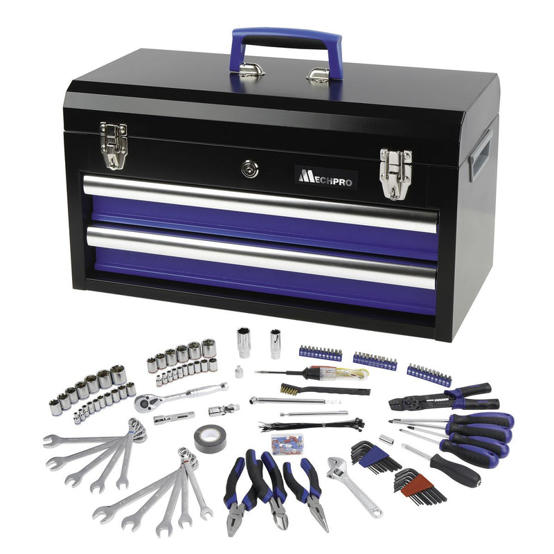 Mechpro Tool Kit with 2 Drawer Chest 1/4In & 3/8In Drive