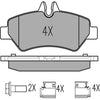 Meyle Original Brake Pad Set Rear 025 291 9019