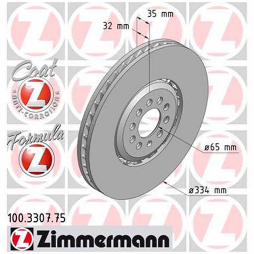 Zimmermann Formula Z Brake Rotor 334mm Front LH