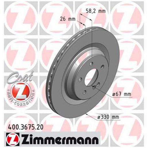 Zimmermann Rear Brake Disc 230 423 08 12