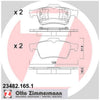 Zimmermann Brake Pad Rear Set 23482.165.1