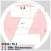 Zimmermann Brake Pad Rear Set 24349.175.1