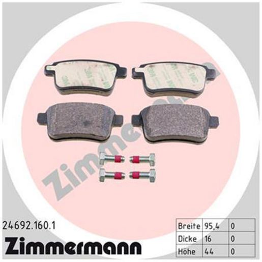 Zimmermann Brake Pad Rear Set 24692.160.1
