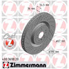 Zimmermann OE Coat Z Brake Rotor Pair 390mm Front