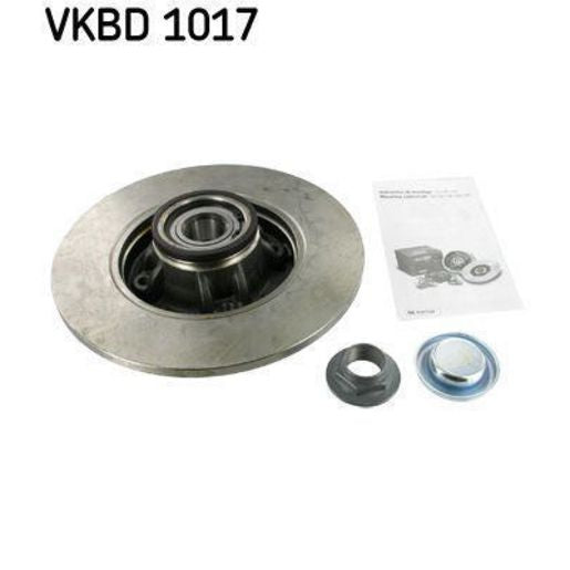 SKF Brake Rotor w/ Bearing 249mm Rear Vkbd 1017