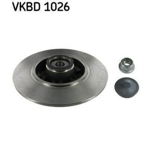 SKF Brake Rotor w/ Bearing 260mm Rear Vkbd 1026