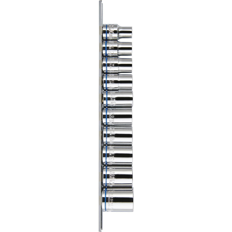 Mechpro Socket Rail Set Metric 1/2In Drive 10pc