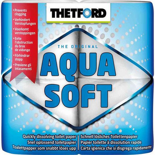 Thetford Aqua Soft Toilet Roll - 4 Pack T03300