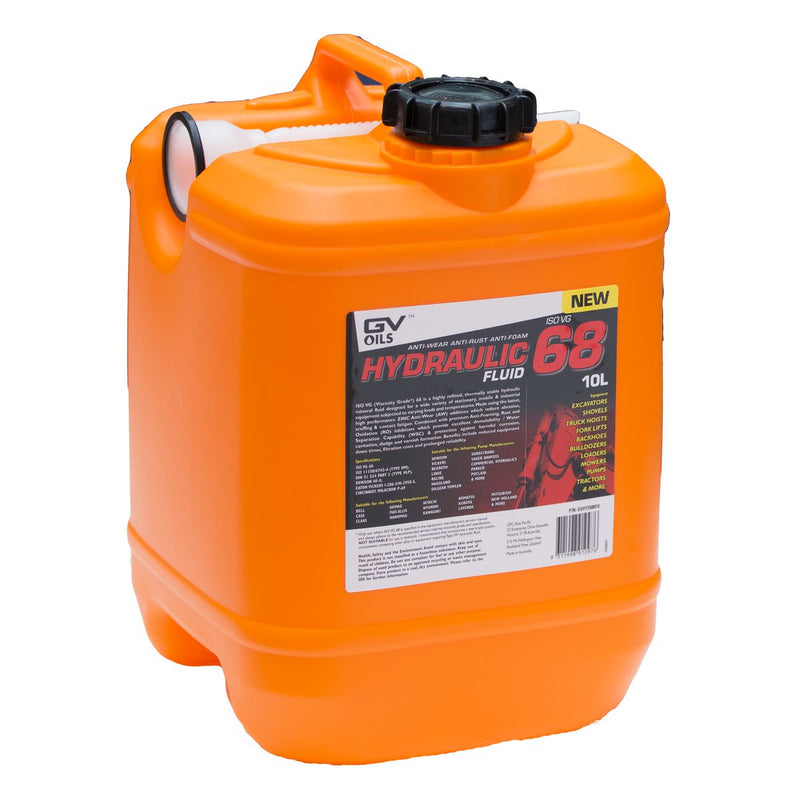 GV Oils Hydraulic Fluid Iso 68 10L GVHYD68010