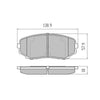 RDA Phantom Ceramic Brake Pad Set Front RDC2116
