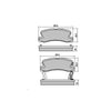 RDA GP Max Brake Pad Set Rear RDB422
