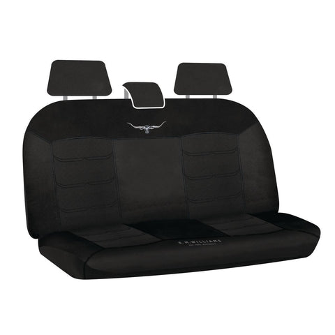 R.M. Williams Seat Cover Set Mesh Rear Black MHRMW16BLK06