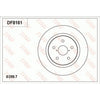 TRW Disc Brake Rotor DF8161S