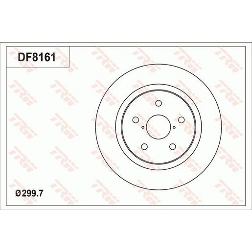 TRW Disc Brake Rotor DF8161S