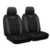 R.M. Williams Seat Cover Set Velour Front Black
