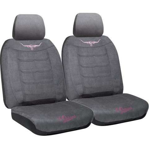 R.M. Williams Front Car Seat Covers Suede Velour,