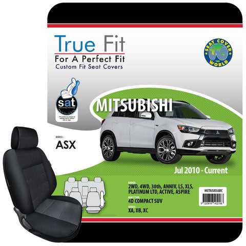True Fit Tailored Seat Covers Fits Mitsubishi ASX LS,