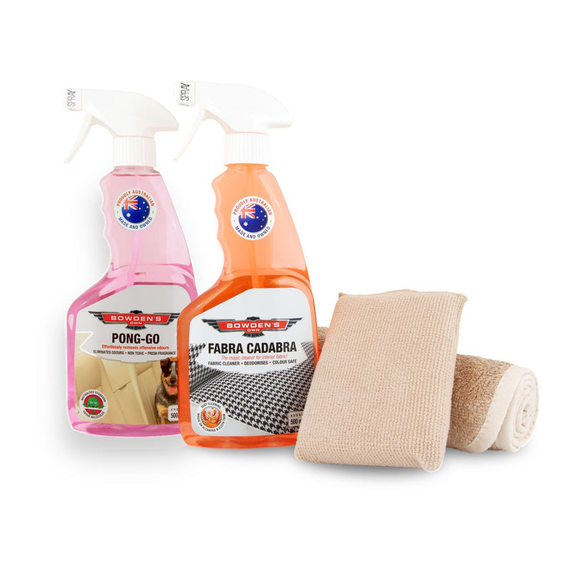 Bowden's Own Fabric Refresher Interior Cleaning Pack 4pc
