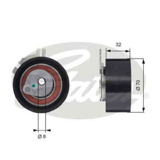 Gates Sbds Manual Tensioner T43117