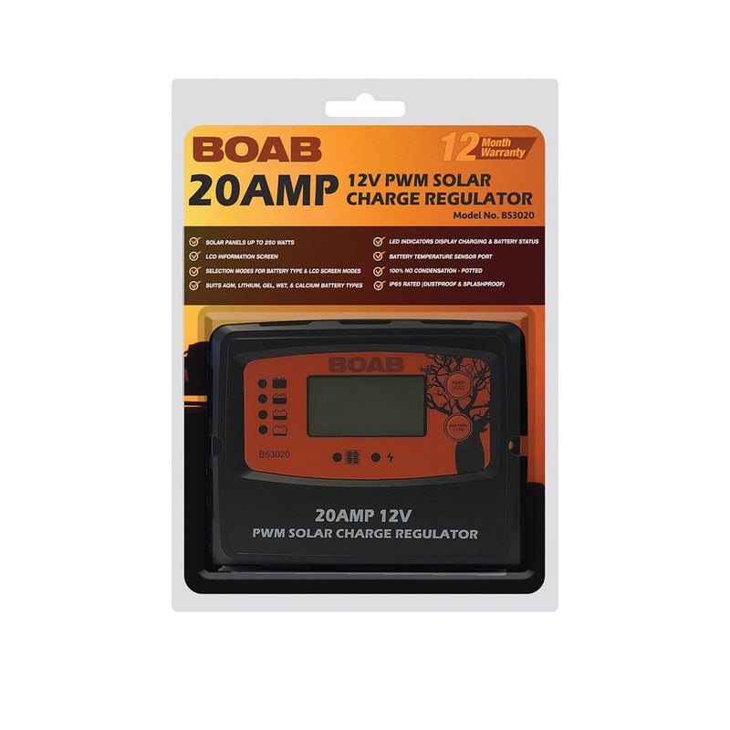 Boab Solar Regulator 20A B53020