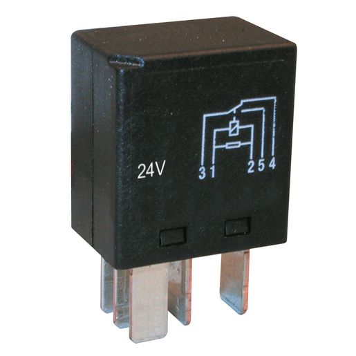 OEX Micro Relay 24V Change Over 25/10A - Resistor
