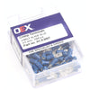 OEX Crimp Terminal Male Blade Blue 6.3 mm Vinyl (100
