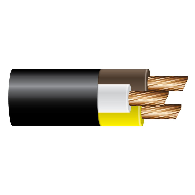 OEX Automotive Cable 3 Core 3mm Brown/White/Yellow