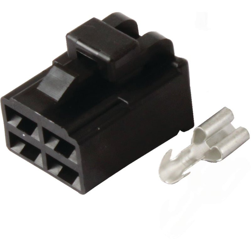 OEX Qc Connector Female Black 4 Pole - 10 Pce ACX2689BK