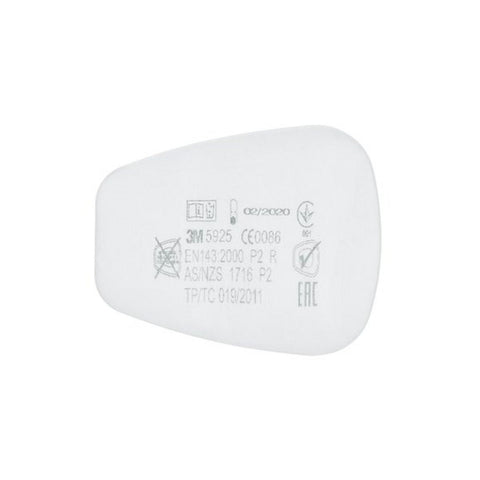 3M Particulate Filter fits Dust 5925 P2 R (Pk of 2)