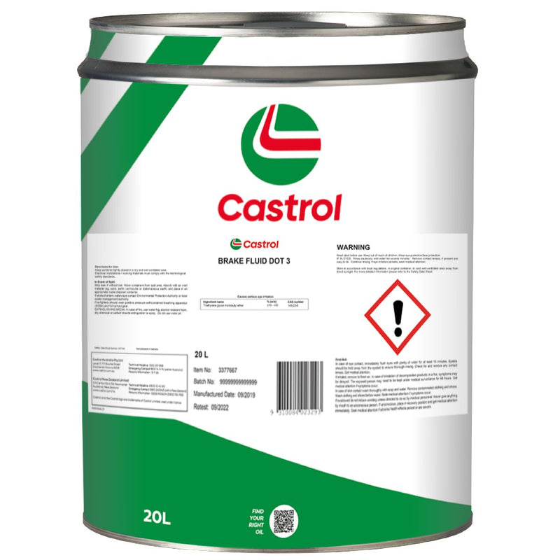 Castrol DOT 3 Brake Fluid 20L 3377667