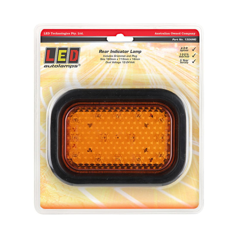 LED Autolamps Indicator Light LED w/Rubber Grommet and