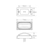LED Autolamps Front Marker with 20cm Wire White