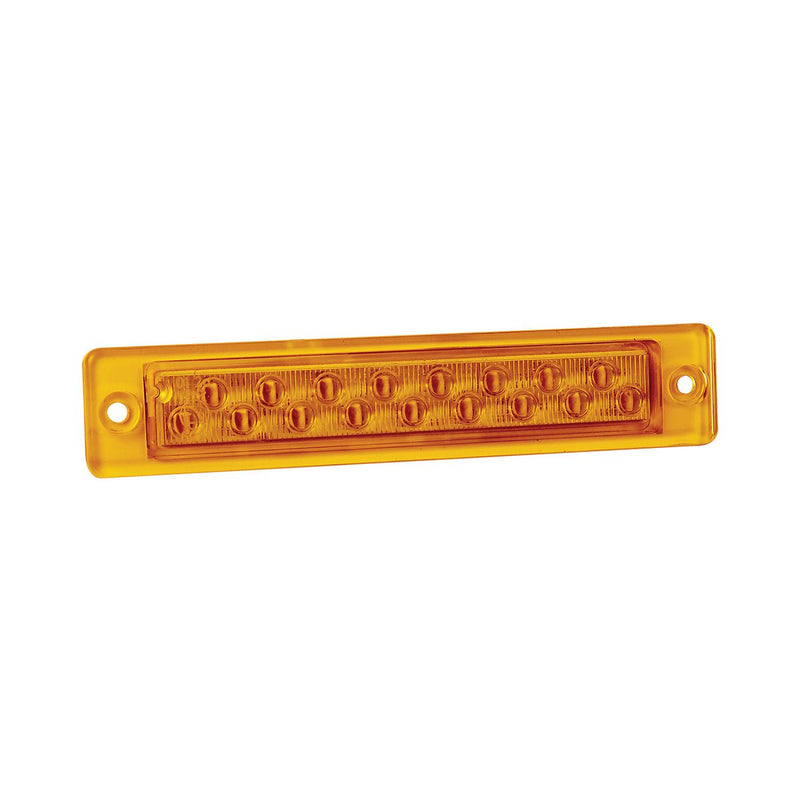 LED Autolamps Indicator Lamp Slimline Amber 130 x 25mm