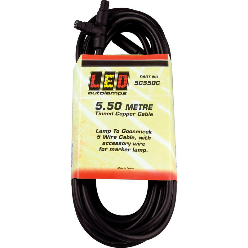 LED Autolamps Plugin Trailer Lamp to Gooseneck Cables