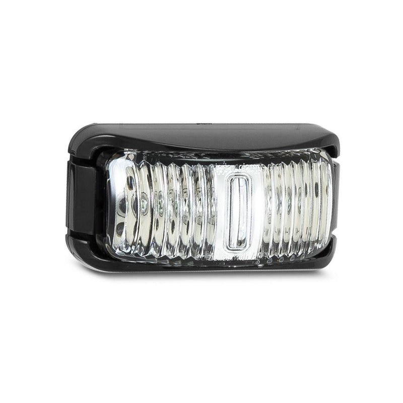 LED Autolamps Front Marker with Black Base White