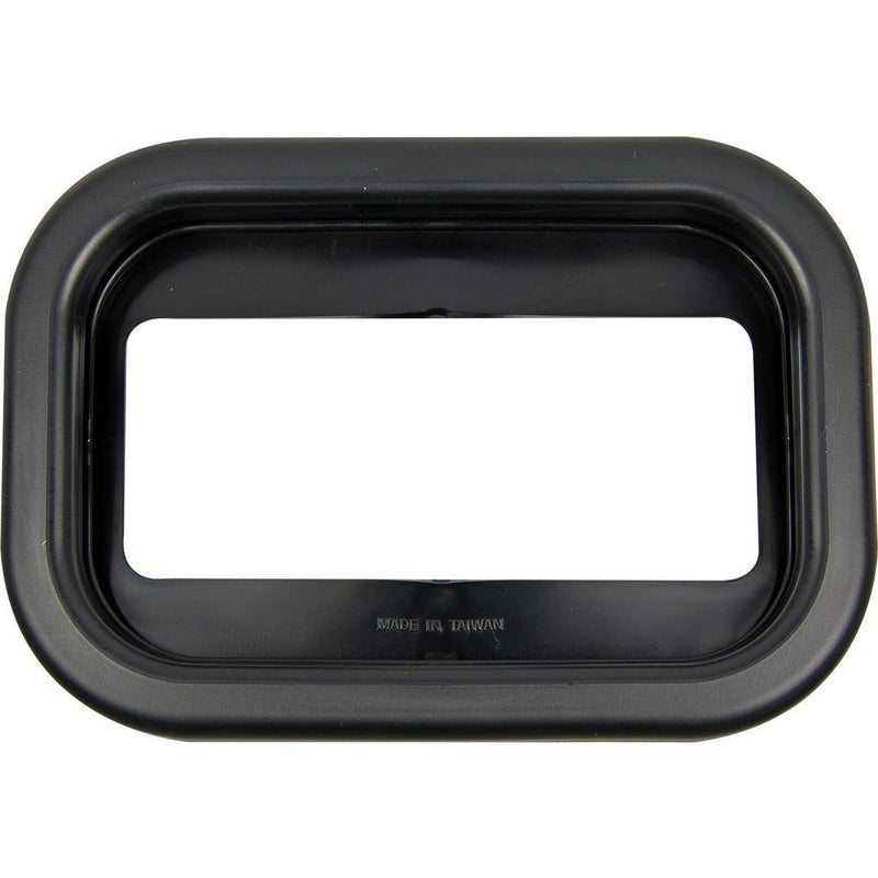 LED Autolamps Rubber Grommet Rectangular Slimline Black