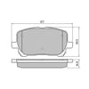 RDA GP Max Brake Pad Set Front RDB1487