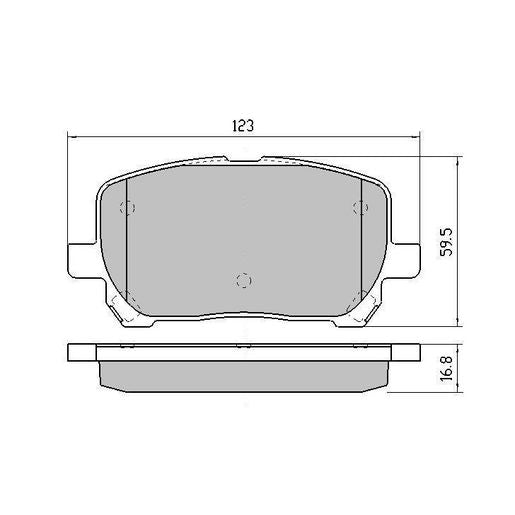 RDA GP Max Brake Pad Set Front RDB1487