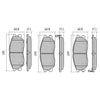 RDA GP Max Brake Pad Set Front RDB1684