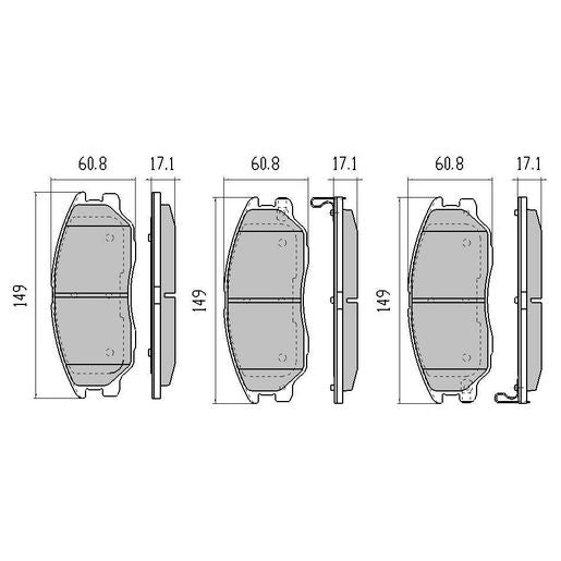 RDA GP Max Brake Pad Set Front RDB1684